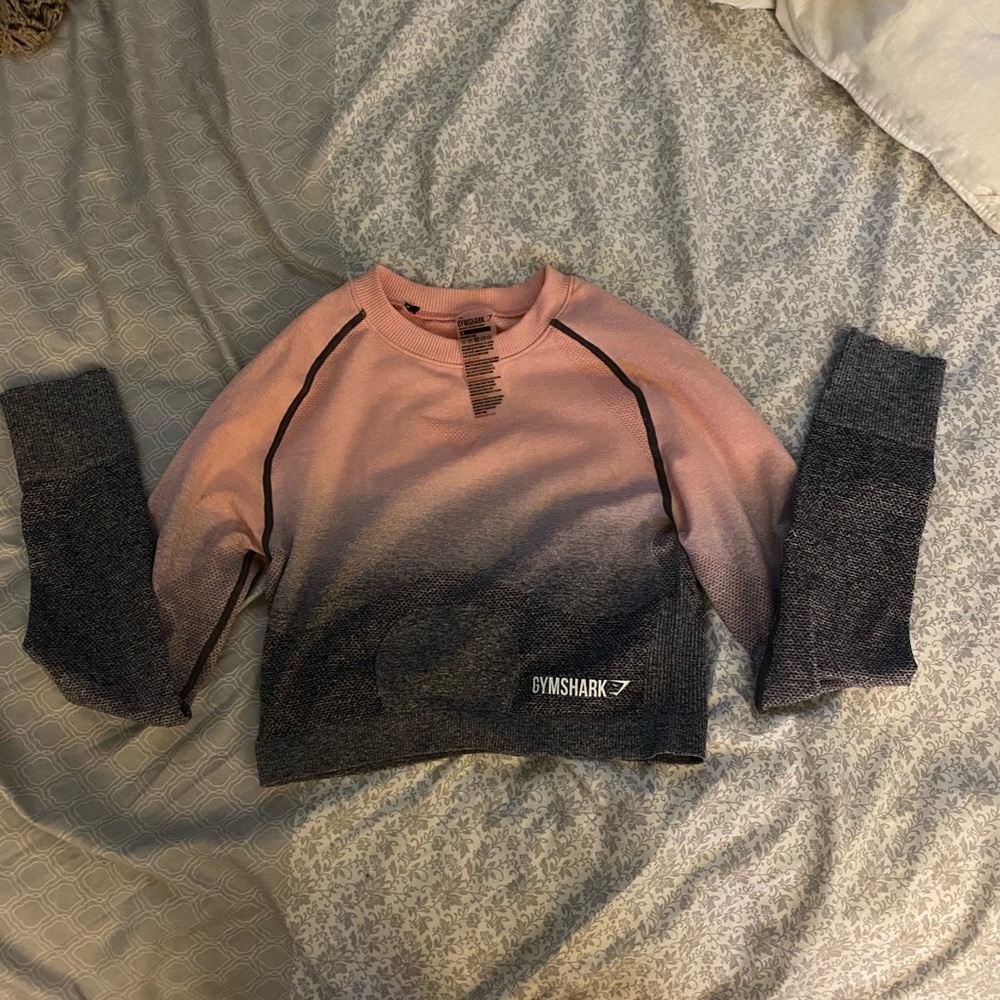 Gymshark ombré cropped long sleeve